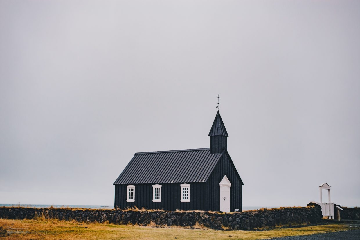 Islandia, kościół Budir, podróż,